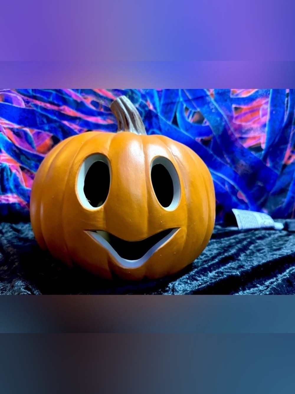 Vintage Pumpkin Jack O Lantern Lighted Halloween Fall Decor - Picture 8 of 14